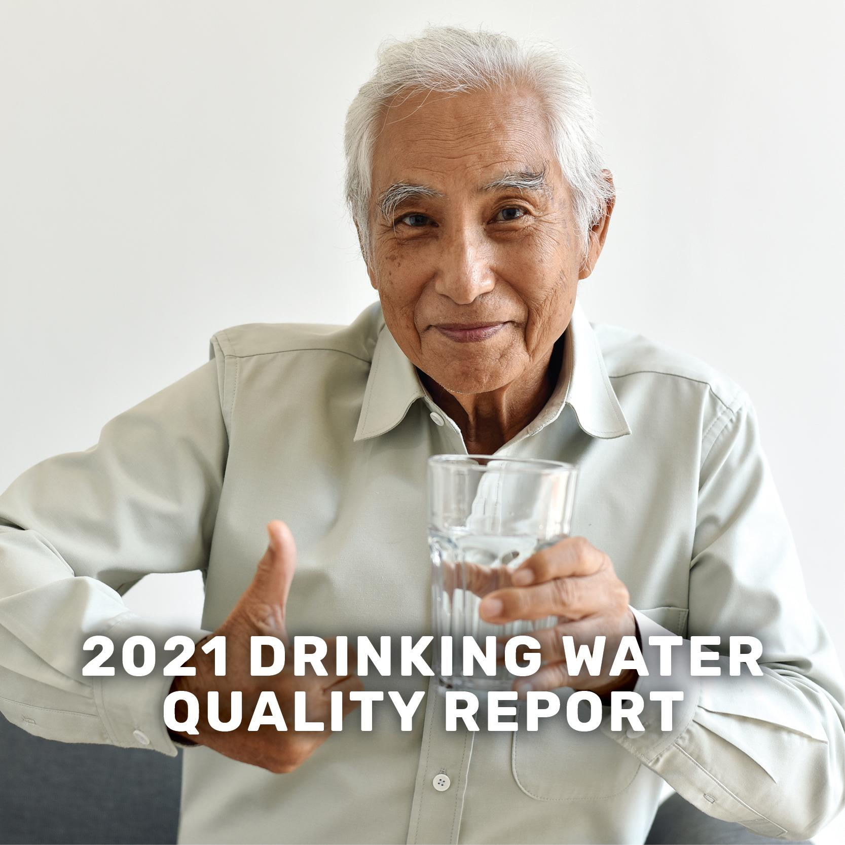 2021 drinking water quality report banner